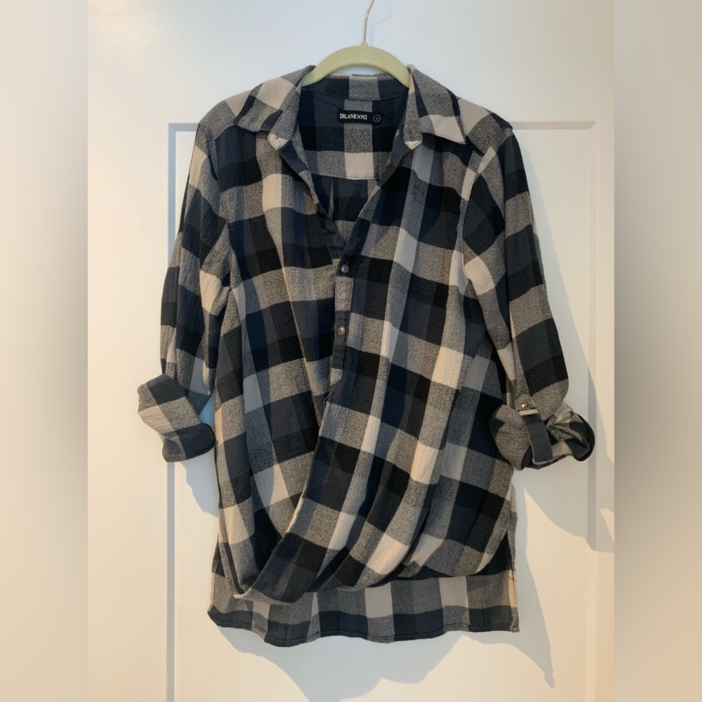 Blank NYC Flannel Top